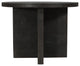 Fernious 48" Round Dining Table, Dark Gray Finish on Mango Solid Wood