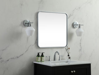 Elegant Lighting MR802424 Evermore 24" W x 24" H Transitional - Brass