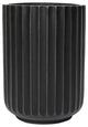 DTY Signature Mount Elbert  1-piece Fluted Fiberstone Planter, Black, Large
