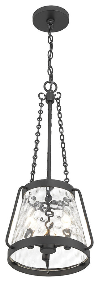 Crawford 3-Light Pendant, Matte Black, Matte Black
