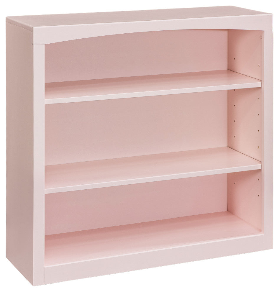 Solid Wood Bookcase 36x36, Blush Pink