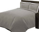 Cottonpure 100% Cotton Diamond Quilt, Gray, Twin