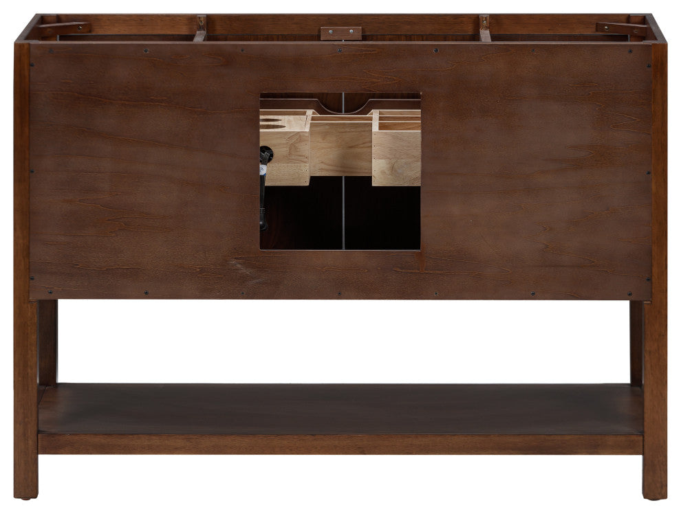 Zoe Vanity Only, Walnut Collection, 48"