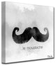 Ready2Hangart Le Moustache By Olivia Rose Canvas Art , 20" Hx20" W