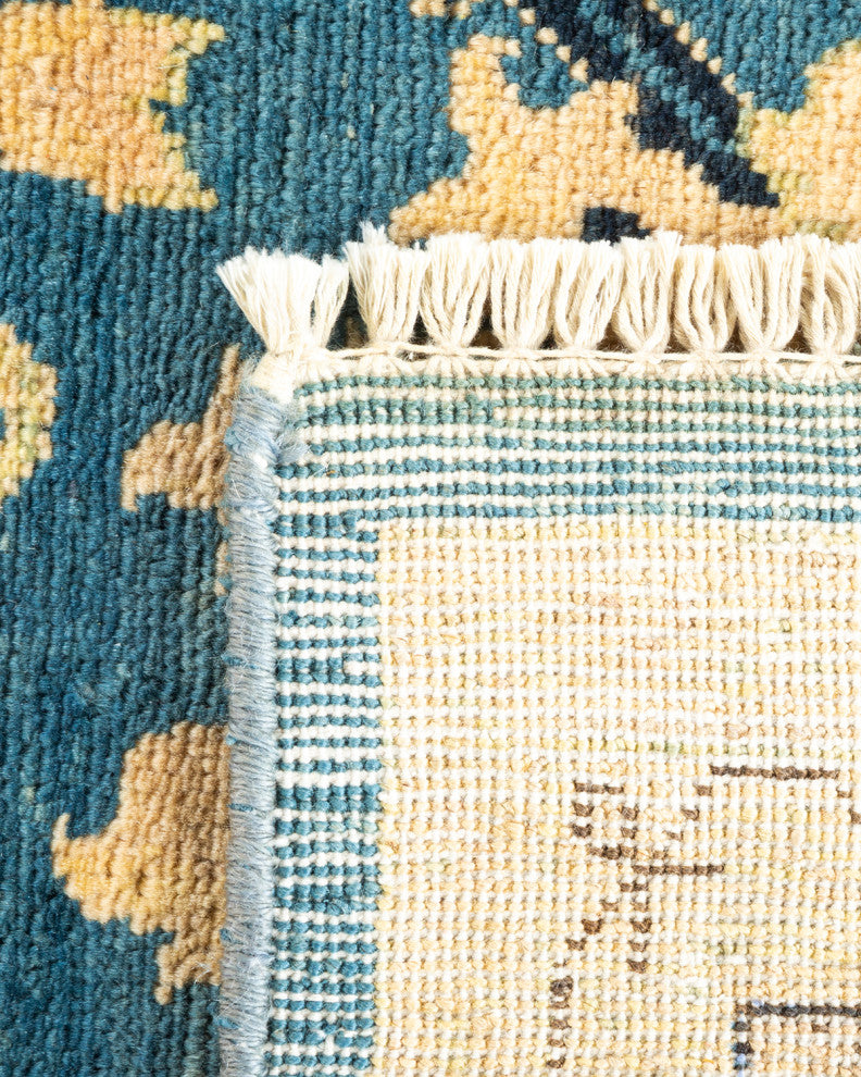 Taikkyi One-of-a-Kind Hand-Knotted Area Rug Light Blue, 5'0"x7'10"