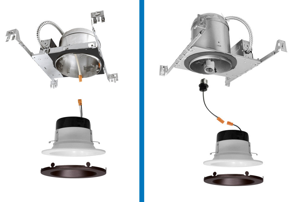 DLR4 SELECT Series 4" Oil-Rubbed Bronze LED Recessed Downlight