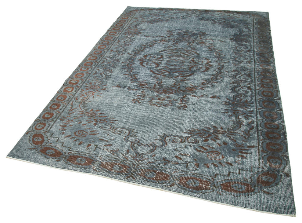 Rug N Carpet - Handmade Anatolian 5' 9" x 8' 8" Distressed Overdyed Rug