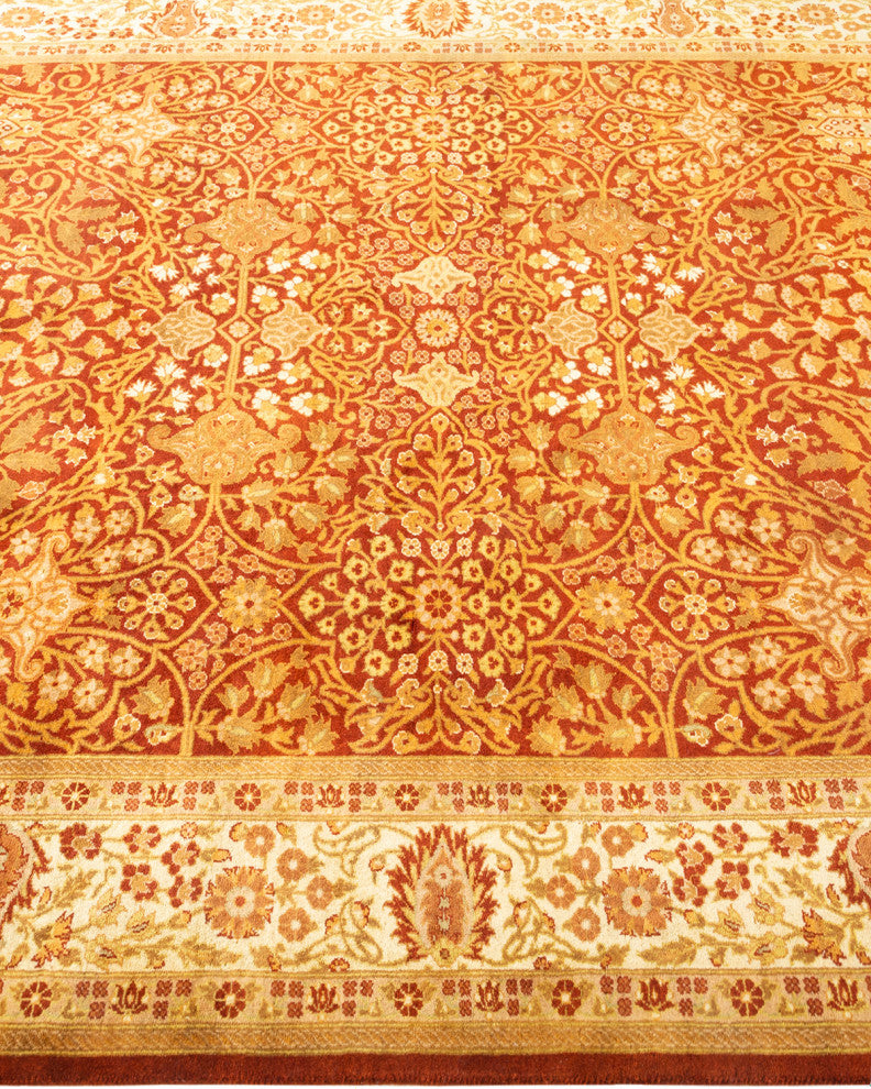 Mogul, One-of-a-Kind Hand-Knotted Area Rug Orange, 5'3"x8'0"