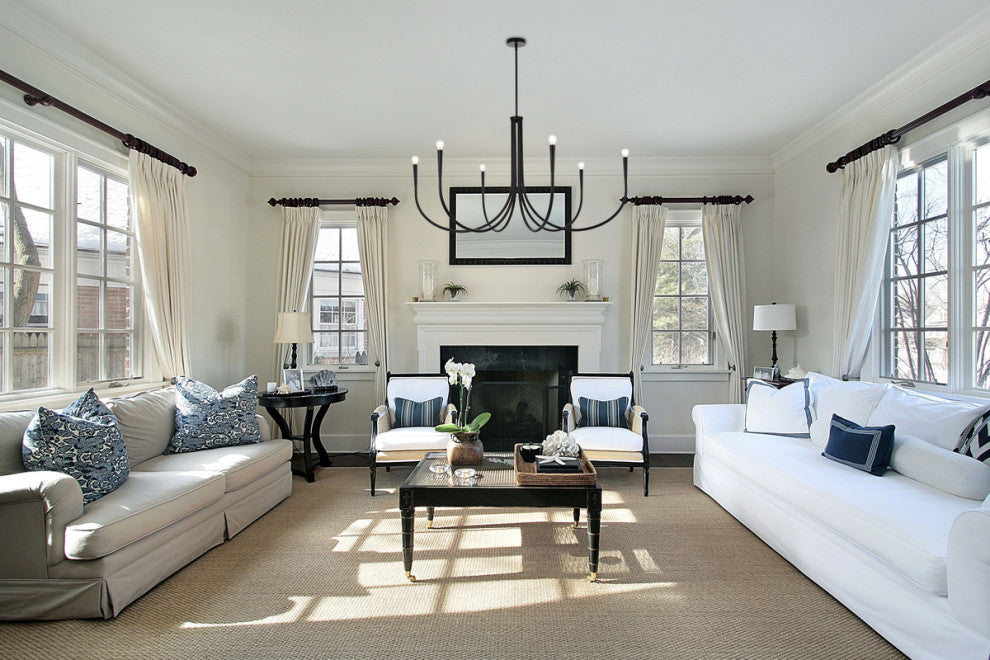 Home Living 55" Chandelier, Black