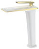 Becola™ Single Handle Bathroom Faucet, White & Gold