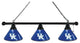 Holland University of Kentucky UK 3-Shade Billiard Light - Black