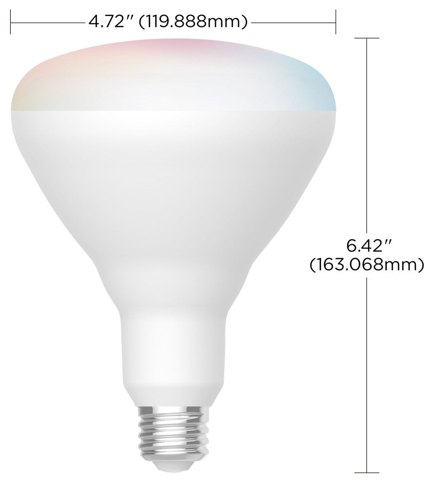 12W, BR40 LED, RGB & Tunable White, Starfish IOT, Medium Base, 120V