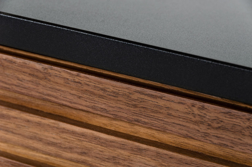 Modrest Maggie Modern Walnut and Grey Buffet