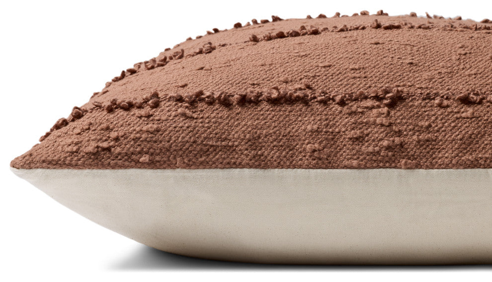 Loloi PLL0191 Rustic Brown 26'' x 26'' Cover Only