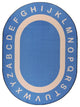 Kid Essentials Rug, Endless Alphabet, Seaside, 7'8"x10'9" Oval