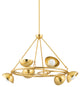 Oraibi 6-Light Chandelier, Vintage Brass