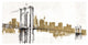 "Skyline Crossing Gold" Digital Paper Print by Avery Tillmon, 26"x14"