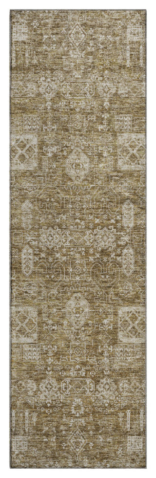 Premium Machine Washable Mayfield AMF637 Brown 2'3" x 7'6" Runner Rug