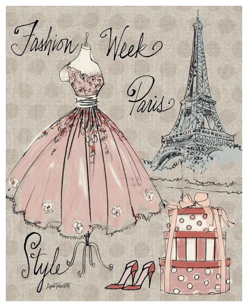 "Fashion Week III" Digital Paper Print by Anne Tavoletti, 24"x30"