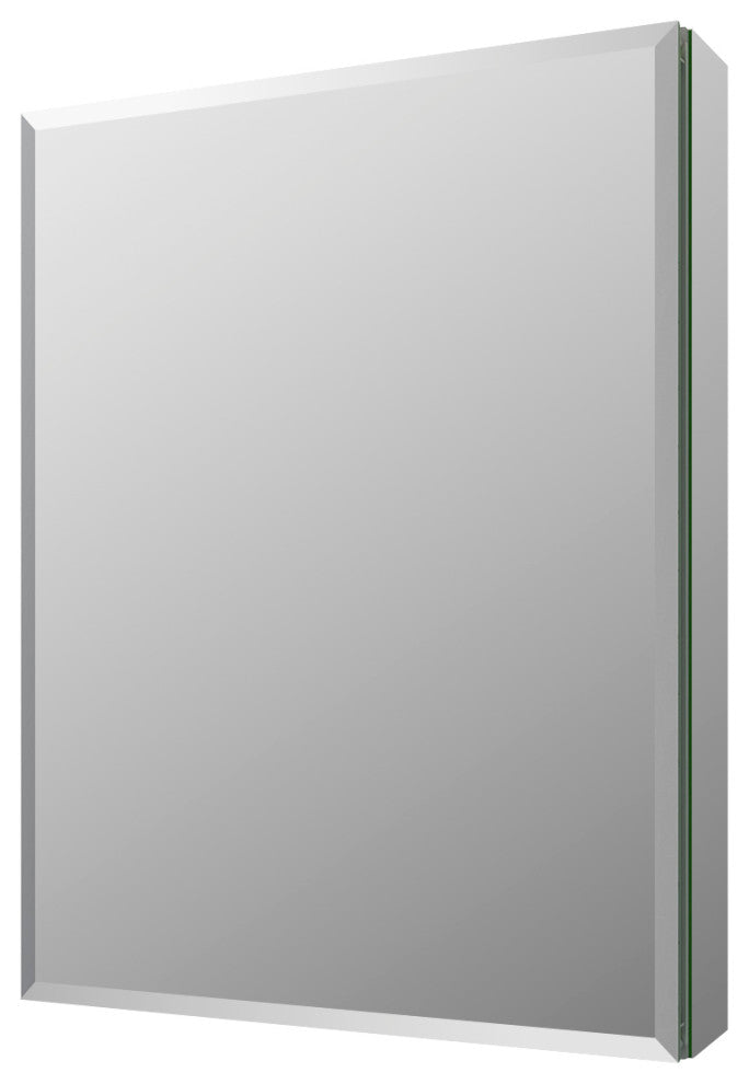 20" Wide x 26" Tall Bathroom Medicine Cabinet w/ Mirrors, Beveled Edge