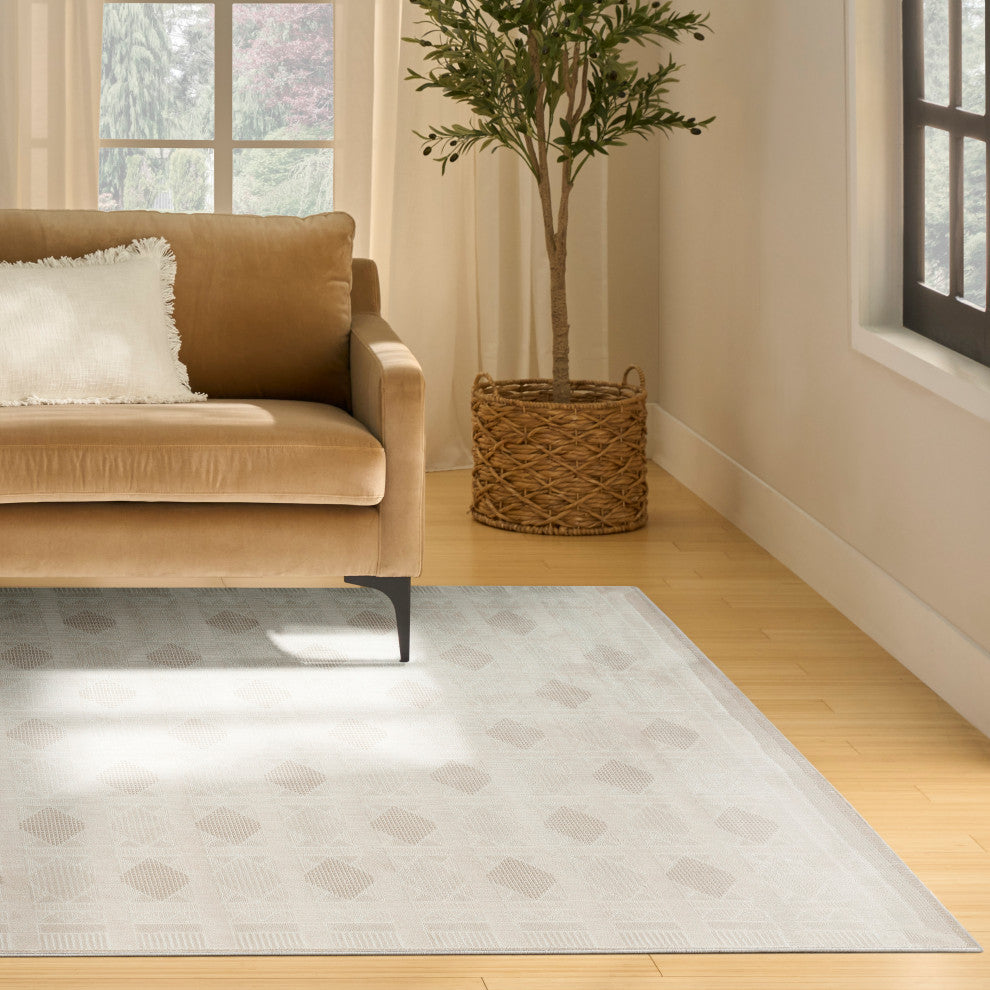 Nourison Nordic 8' x 10' Ivory Beige Modern Indoor Rug