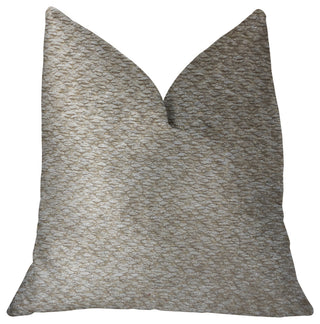 Crme Brulee Beige Luxury Throw Pillow, 20"x20"