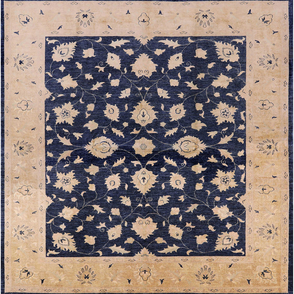 Ahgly Company Indoor Square Mid-Century Modern Area Rugs, 7' Square