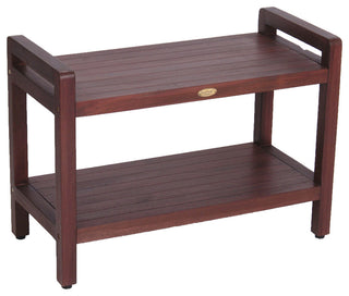 Classic Teak Shower Bench With LiftAid Arms, 29"x18"