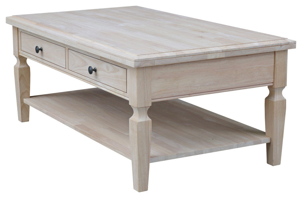 Vista Coffee Table, Unfinished