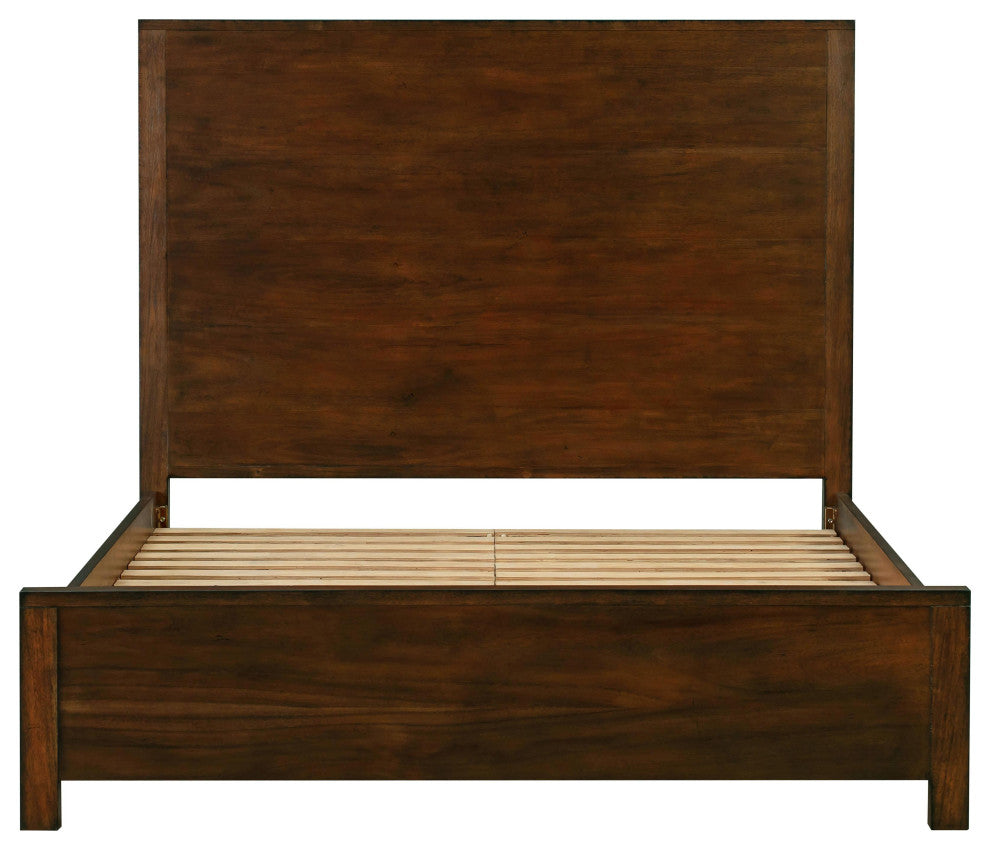 Asheville Vintage Umber Wooden King Bed