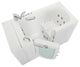 Ella Capri 30"x52" Air+Hydro Massage Walk-In Bathtub, Outward Swing Door, Faucet
