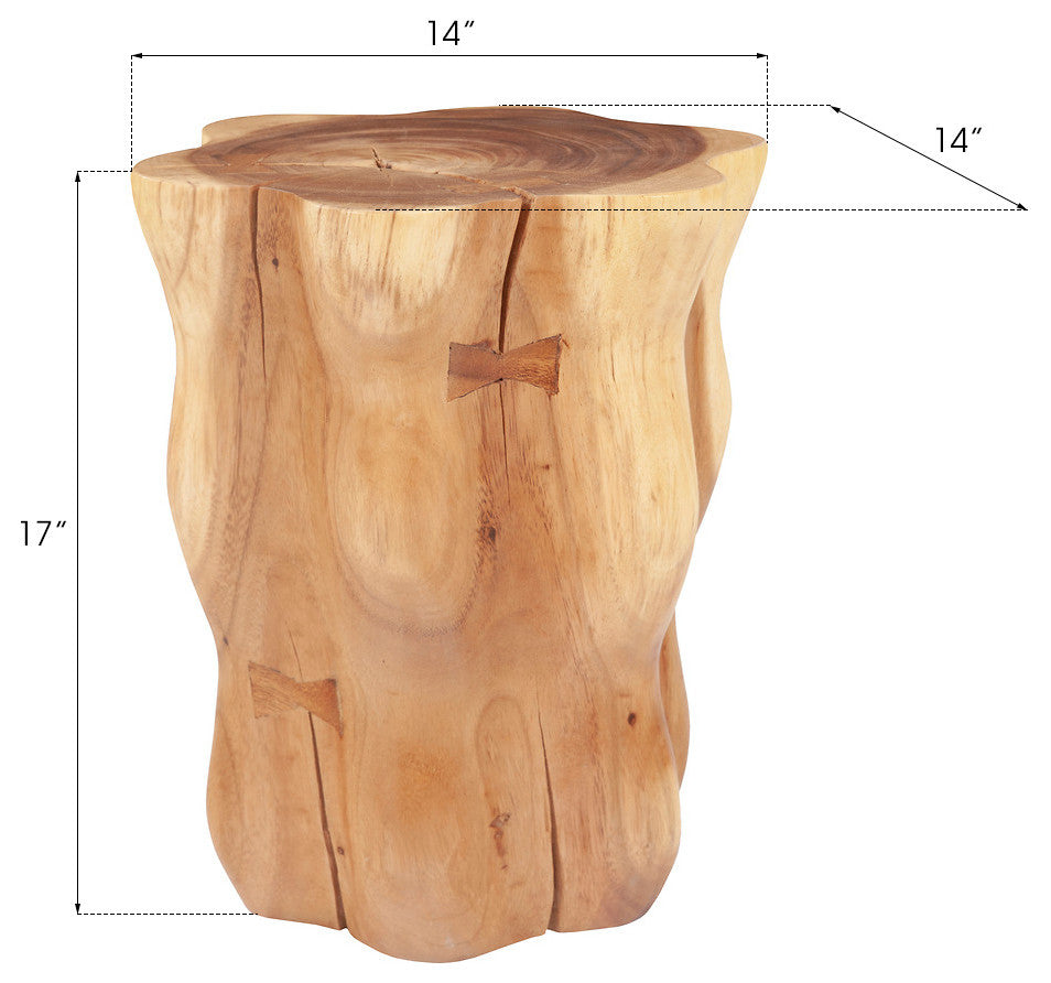 Chamcha Wood Flower Stool