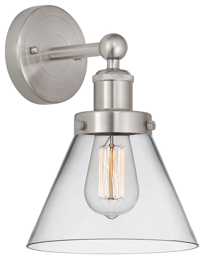 Innovations Cone 1-Light 7.75" Sconce Brushed Satin Nickel
