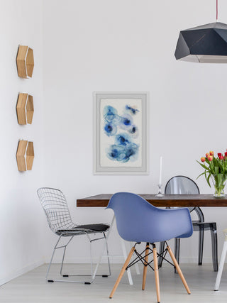 "Cosmic Indigo" Framed Painting Print, 24"x36"