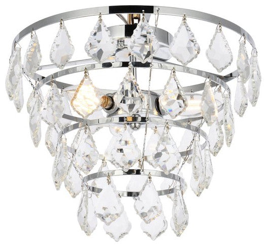 Evan 16" Flush Mount, Chrome