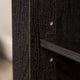 70" Wood Media TV Stand Storage Console, Black