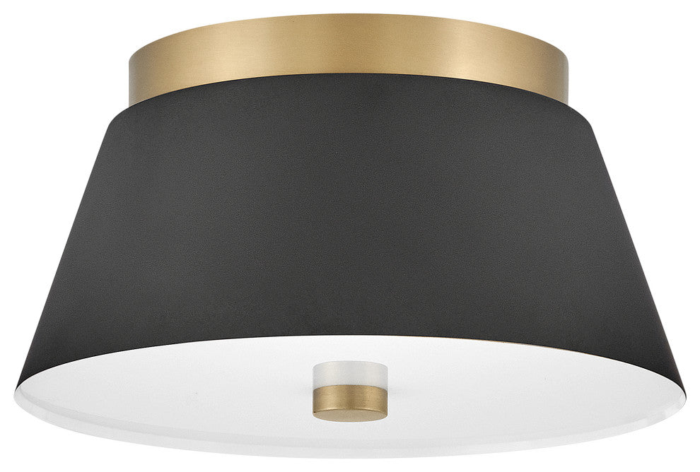 Lark Tess Small Flush Mount, Black