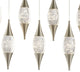 Shinny Teardrops Dimmable Integrated LED Rectangular Chandelier