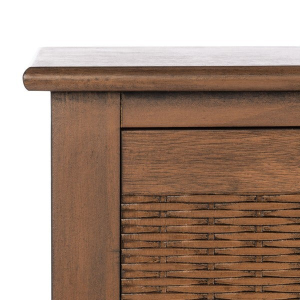 Safavieh Landers 3 Drawer Console, Brown