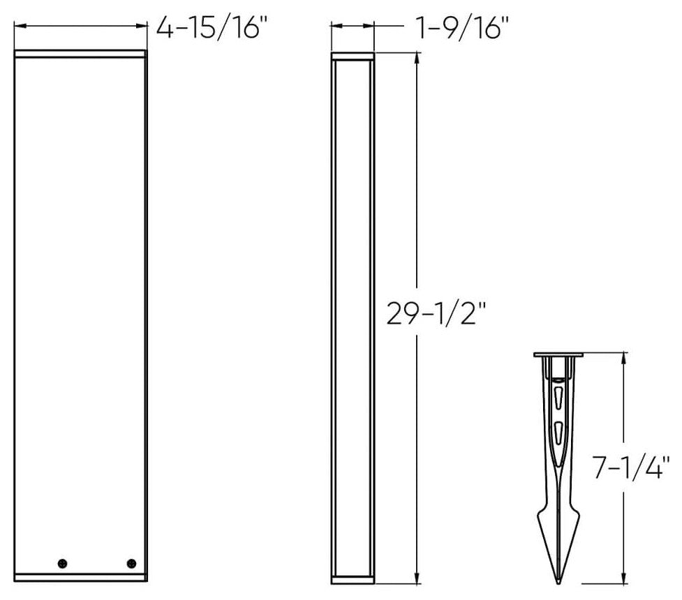 Column 30" Bollard Light