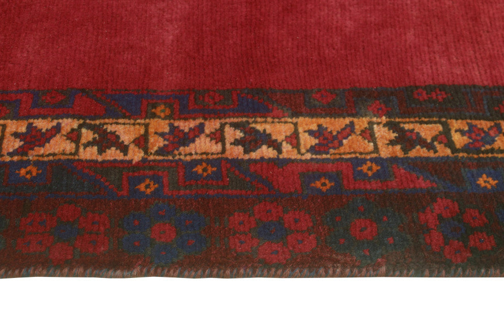 Fine Vintage Distressed Evalina Red/Blue Runner, 5'3 x 11'6