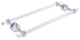 Pacific Beach 18" Dotted Back to Back Shower Door Towel Bar, Polished Chrome
