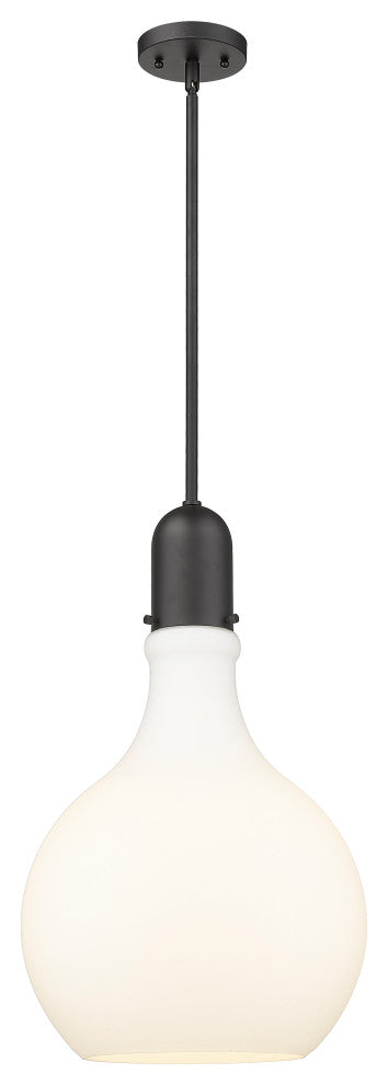 Innovations Lighting 492-1S-BK-G581-14-LED Amherst 1 Light 13.75" Pendant