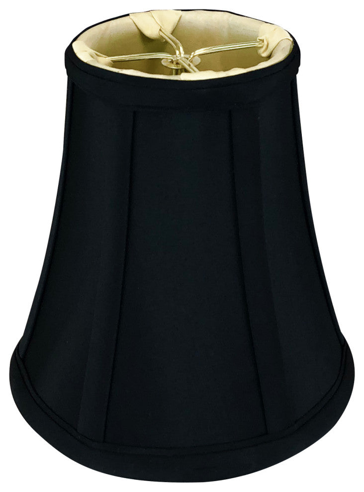 Royal Designs True Bell Basic Lamp Shade, Flame Clip Fitter, Black, Single