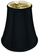 Royal Designs True Bell Basic Lamp Shade, Flame Clip Fitter, Black, Single