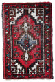 Handmade Vintage Persian Hamadan Rug 1.8'x2.9', 55cmx88cm 1970s