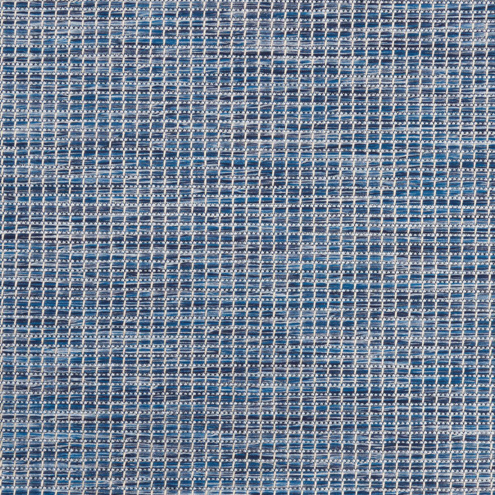 Nourison Positano Contemporary Area Rug, Navy Blue, 2'2"x10' Runner