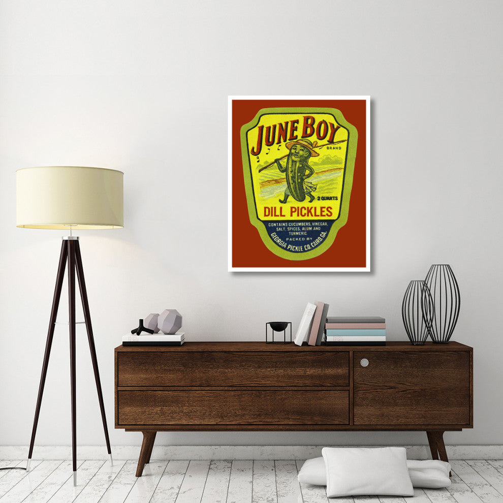 "June Boy Dill Pickles" Digital Paper Print by Retrolabel, 34"x42"