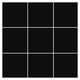Full Black Matte 2x2 Porcelain Mosaic
