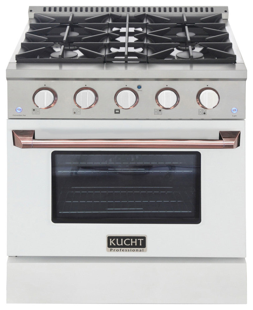 KUCHT Pro-Style 30" 4.2 cu. ft. Range Custom, White Rose, Natural Gas